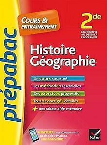 Histoire-Géographie 2de - Prépabac Cours & entraînement:..., Livres, Livres Autre, Envoi