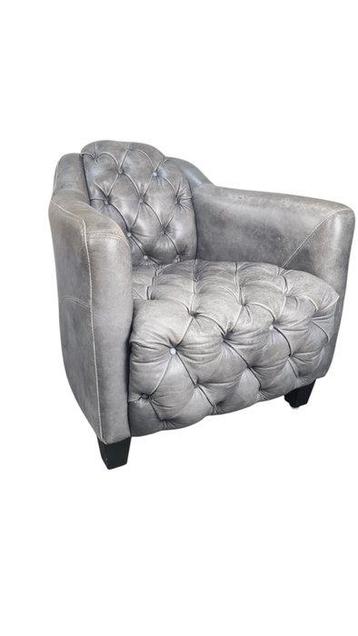 PTMD Deluxe Pair of high end leather aviator sofas