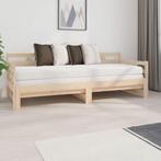 vidaXL Lit coulissant Bois de pin massif 2x(80x200) cm