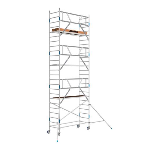 Basic rolsteiger 90 x 8,2m WH AGS-voorloopleuning, Bricolage & Construction, Échafaudages, Envoi