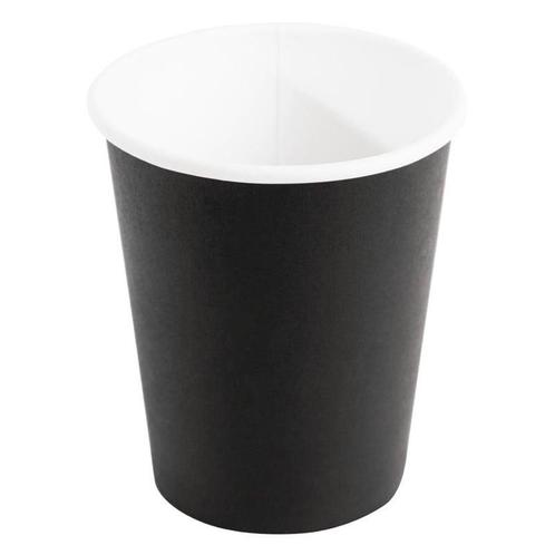Koffiebekers enkelwandig zwart 23cl | 50 stuks | 9(h) x, Zakelijke goederen, Horeca | Keukenapparatuur, Nieuw in verpakking, Verzenden