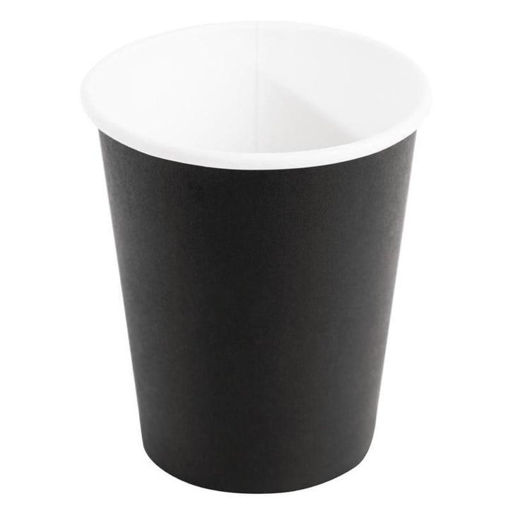 Koffiebekers enkelwandig zwart 23cl | 50 stuks | 9(h) x, Zakelijke goederen, Horeca | Keukenapparatuur, Nieuw in verpakking, Verzenden