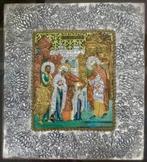 Icoon - Opdracht van Maria in de tempel - Verzilverd, Glas -