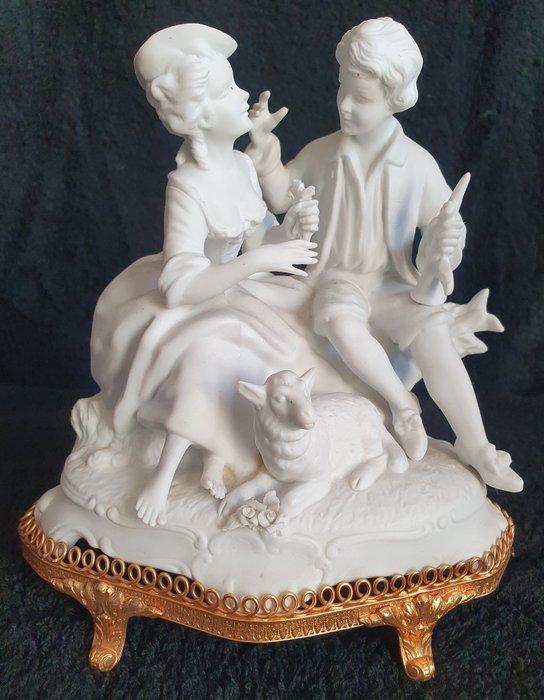 Unterweissbach - Beeldje - Biscuit porselein, Antiek en Kunst, Antiek | Glaswerk en Kristal