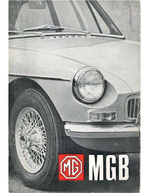 1968 MG MGB INSTRUCTIEBOEKJE NEDERLANDS, Autos : Divers, Modes d'emploi & Notices d'utilisation