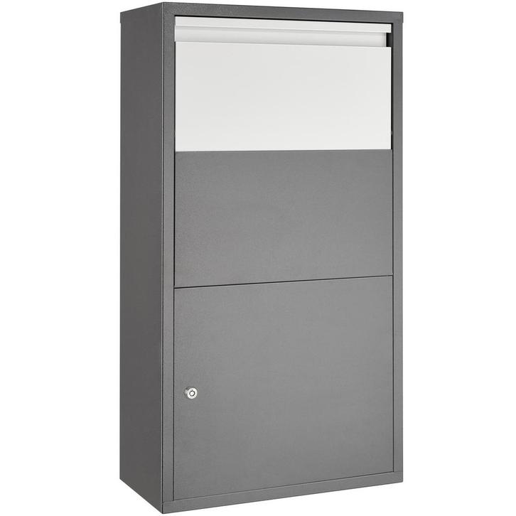 tectake Pakketbox Fortress met veiligheidsklep 44 x 22 x 82, Tuin en Terras, Brievenbussen, Verzenden