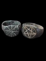 Middeleeuws Pentagram Seal Ring  (Zonder Minimumprijs), Antiek en Kunst