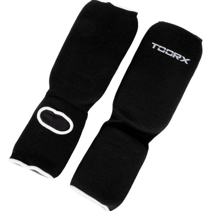 Toorx Fitness Scheenbeschermers met voetbeschermer - stretch, Sport en Fitness, Vechtsporten en Zelfverdediging, Nieuw, Verzenden