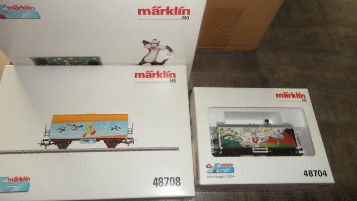 Märklin H0 - 48704-48610-48704 - Model treinwagon (3) -, Hobby en Vrije tijd, Modeltreinen | H0
