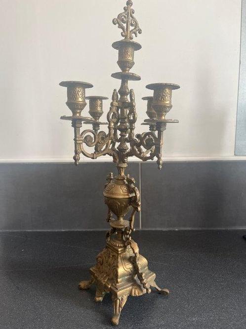 Chandelier - Laiton doré, Antiek en Kunst, Curiosa en Brocante