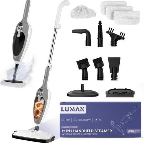 Tweedekans | LUMAN 12 in 1 Stoomreiniger Én Handstomer V1 -, Elektronische apparatuur, Vriezers en Diepvrieskisten, Ophalen of Verzenden