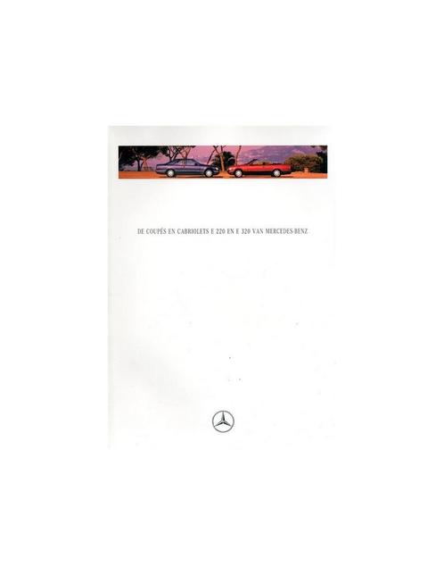 1994 MERCEDES BENZ E220 E320 COUPE & CABRIOLET BROCHURE NE.., Boeken, Auto's | Folders en Tijdschriften, Ophalen of Verzenden