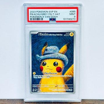 Pokémon Graded card - Pikachu van Gogh - PSA 9