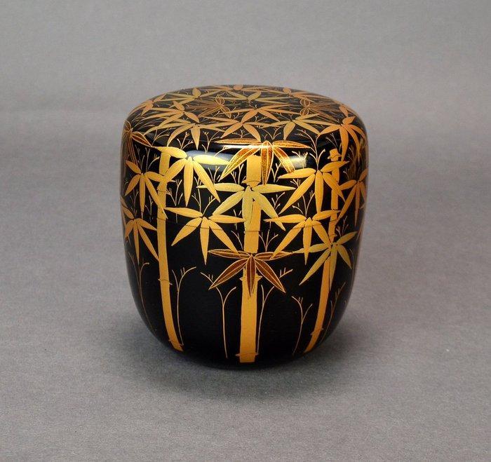 Genichi - Natsume - Hout - Maki-e Bamboo Grove Crest, Antiek en Kunst, Curiosa en Brocante