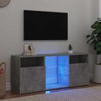 vidaXL Tv-meubel met LED-verlichting 120x30x50 cm betongrijs, Verzenden, Nieuw