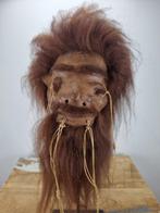 Tzantza Shrunkenhead Taxidermie replica montage -, Antiek en Kunst