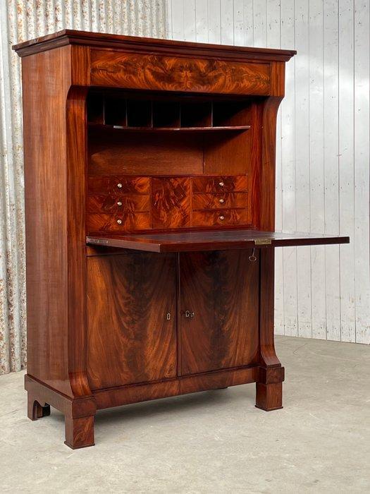 Secrétaire à abattant - Bloem mahonie - Hand gepolitoerd, Antiek en Kunst, Antiek | Overige Antiek