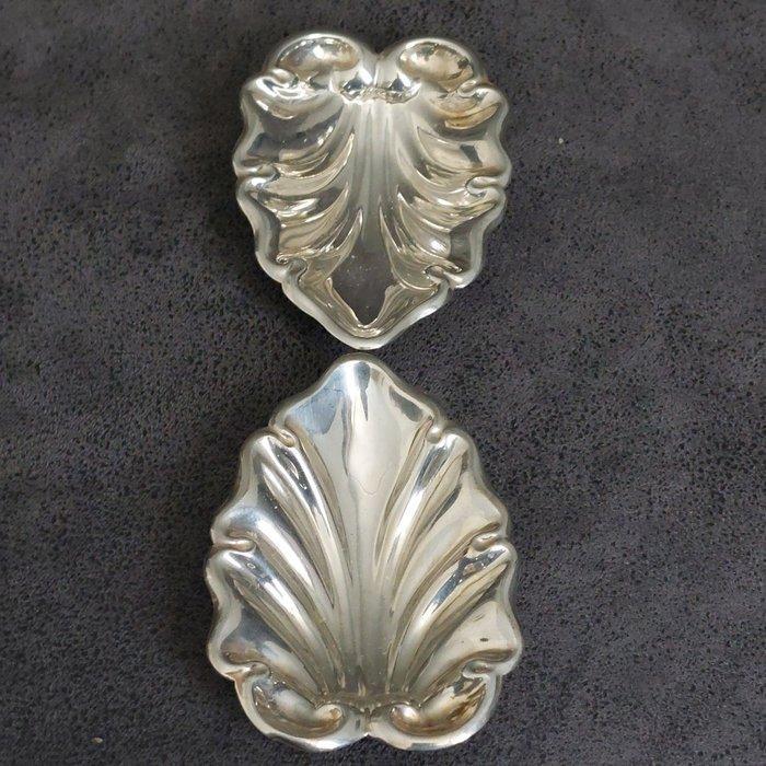 Wolfers Frères Zoutschelpen - Zoutbakje (2) - .925 zilver, Antiek en Kunst, Antiek | Zilver en Goud
