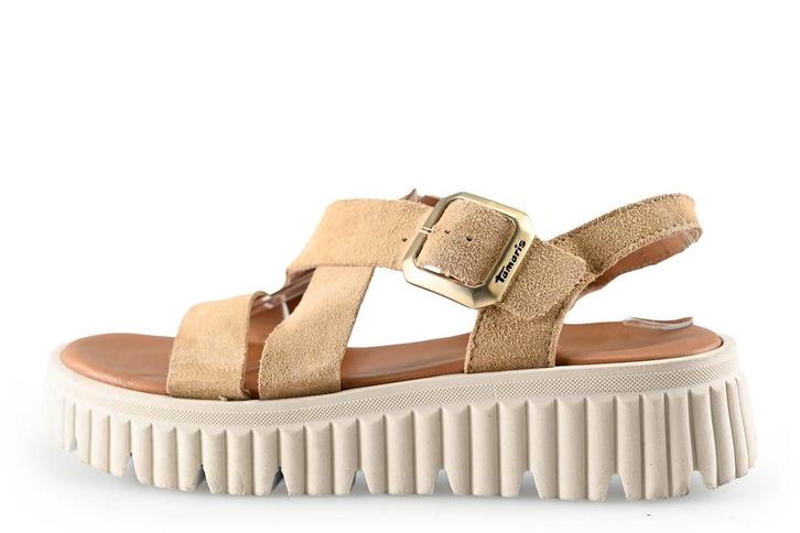 Tamaris Sandalen in maat 41 Beige | 5% extra korting, Kleding | Dames, Schoenen, Beige, Gedragen, Sandalen of Muiltjes, Verzenden