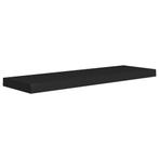 Zwevend Wandschap Zwart MDF | Tweede Kansje | OP = OP, Verzenden, Nieuw