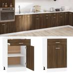 vidaXL Onderkast met lade Lyon 50x46x81,5 cm bruin, Huis en Inrichting, Kasten | Overige, Verzenden, Nieuw