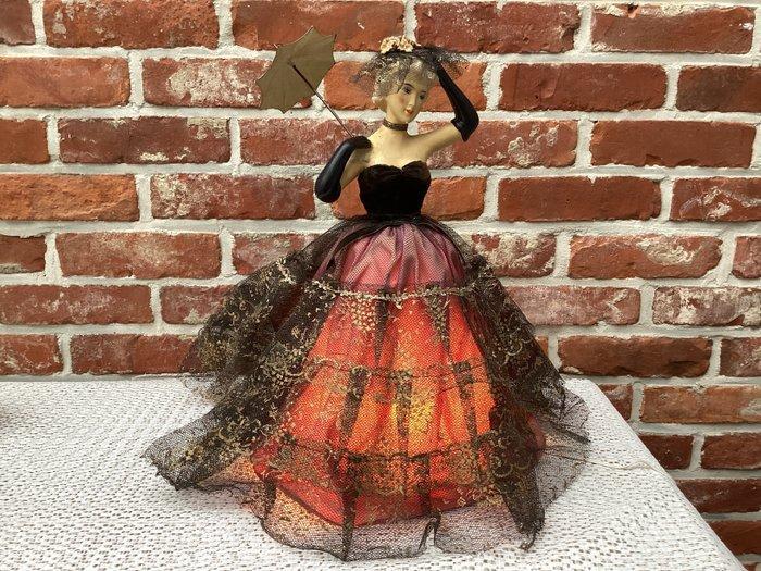 Handgemaakt - Lamp ornament - Boudoir - Gips - Franse, Antiek en Kunst, Curiosa en Brocante