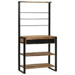 vidaXL Keukenrek Bruin 80 x 40 x 160 cm Massief mangohout, Verzenden, Nieuw