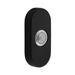 Deurbel ovaal verdekt 65x30x10 rvs mat zwart - voor voord..., Ophalen of Verzenden, Nieuw, Overige typen