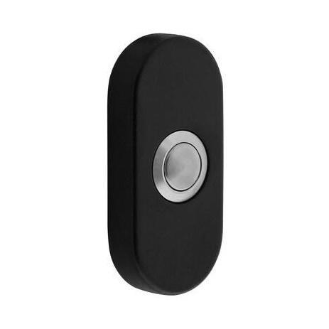 Deurbel ovaal verdekt 65x30x10 rvs mat zwart - voor voord..., Bricolage & Construction, Serrurerie de bâtiment & Dispositif de fermeture