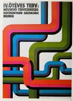 So-Ky - FIVE-YEAR PLAN poster  - Bauhaus style - Communist,, Antiquités & Art, Art | Dessins & Photographie