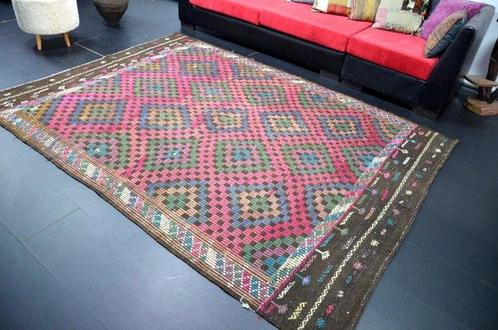 Oversized Vintage Vloerkleed - Vloerkleed - 284 cm - 205 cm, Huis en Inrichting, Stoffering | Tapijten en Vloerkleden