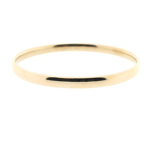 Gouden slavenarmband | Ø 67,5 mm (tijdloos sieraad), Handtassen en Accessoires, Armbanden, Overige kleuren, Gebruikt, Goud, Ophalen of Verzenden