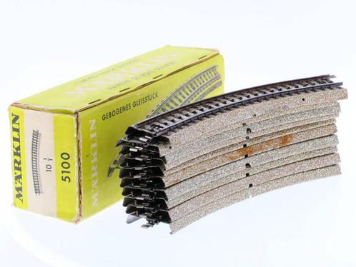 Schaal H0 Märklin 5100 M-rails gebogen R1            Radi.., Hobby en Vrije tijd, Modeltreinen | H0, Wisselstroom, Analoog, Gebruikt