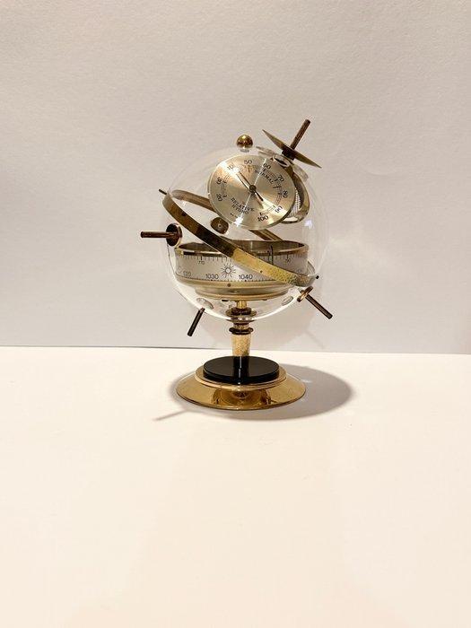 Huger - Weerstation - Messing, acrylglas - Weerstation in, Antiek en Kunst, Antiek | Wandborden en Tegels