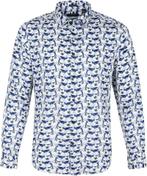 Dstrezzed Hemd Vogels Wit maat S Heren, Kleding | Heren, Nieuw, Verzenden, Blauw, Halswijdte 38 (S) of kleiner