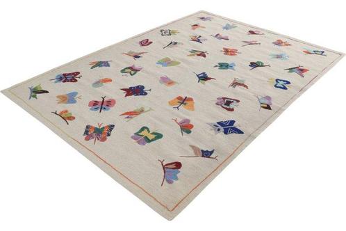 Tapis Kilim de designer avec un motif de broderie - Tapis -, Antiek en Kunst, Kunst | Designobjecten