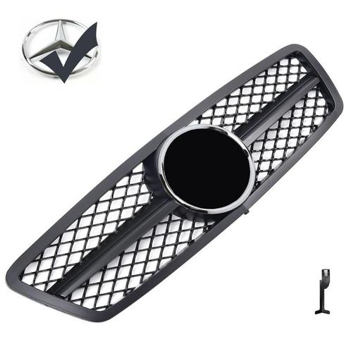 Sport grille geschikt voor Mercedes W203 S203 C-Klasse mat z, Auto diversen, Auto-accessoires, Verzenden