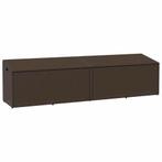 vidaXL Tuinbox 220x50x58 cm poly rattan bruin, Verzenden, Nieuw