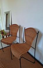Stoel - Rattan, Smeedijzer - Twee stoelen
