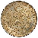Peru. Dinero 1910 - PCGS MS64 (FG), Postzegels en Munten