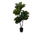 Veiling - 2x Kunstplant Fiddle Leaf 155 cm