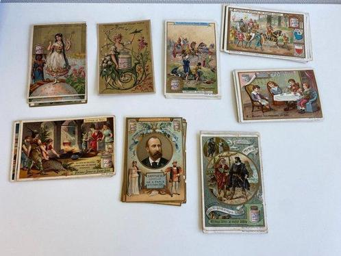 France - Lot anciens 61 Chromos Liebig & Chromos à système, Verzamelen, Postkaarten | Buitenland