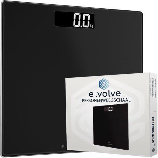 2dekans | e.volve Personenweegschaal Digitaal - Zwart -, Elektronische apparatuur, Weegschalen, Ophalen of Verzenden