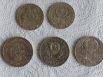 Bulgarije. Lot of 5 coins: 2 & 5 Leva 1981/1989 (Zonder