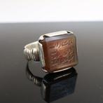 Argent sterling islamique ancien - Bague - Avec cornaline
