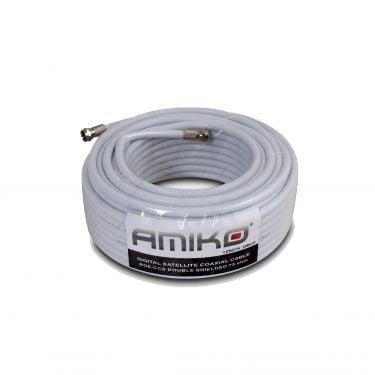 20m Amiko Coaxkabel op maat en gemonteerde F connectors, Audio, Tv en Foto, Audiokabels en Televisiekabels, Nieuw, Ophalen of Verzenden