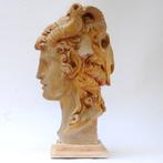 sculptuur, TESTA DI UOMO E BUCRANIO - 52 cm - Cera Wax
