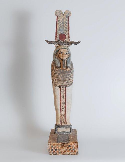 Égypte ancienne Bois Ptah-Sokar-Osiris. Basse Epoque, 664 -, Verzamelen, Mineralen en Fossielen