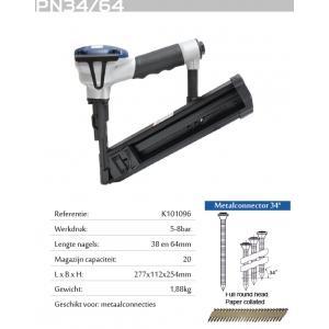 Kitpro basso pn34/64-a1 tacker nagelnietpistool op perslucht, Bricolage & Construction, Outillage | Autres Machines