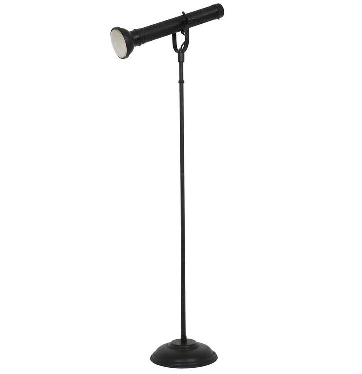 Staande lampen Messing Vloerlamp Torch Antiek Zwart, Huis en Inrichting, Lampen | Vloerlampen, Verzenden